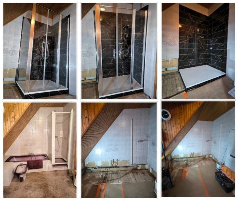 NOUVELLE  RÉALISATION DE SALLE DE BAIN CHEZ SCOTTI